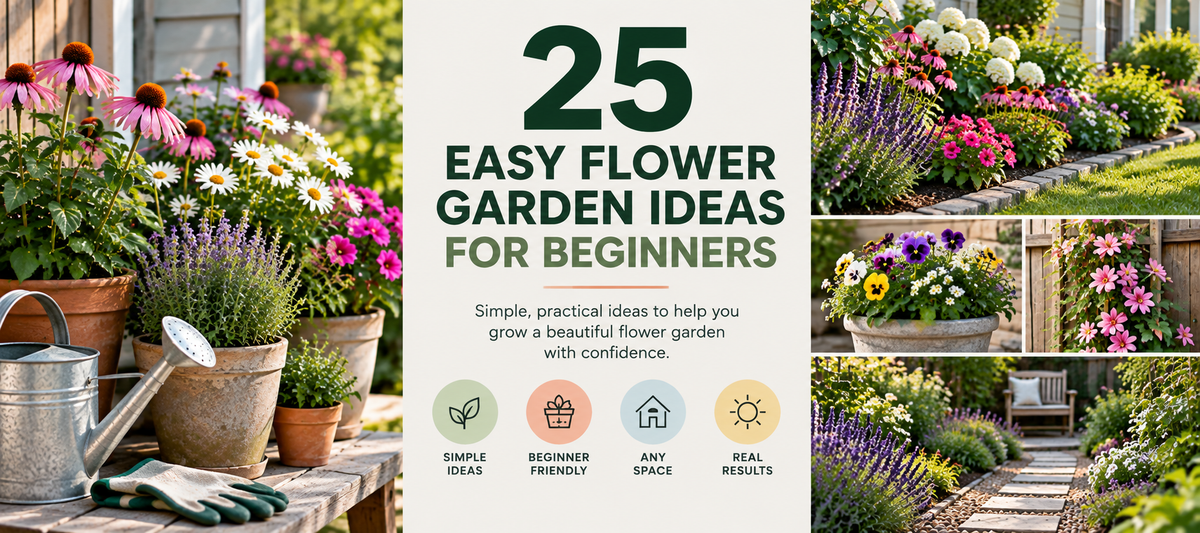 25 Easy Flower Garden Ideas for Beginners
