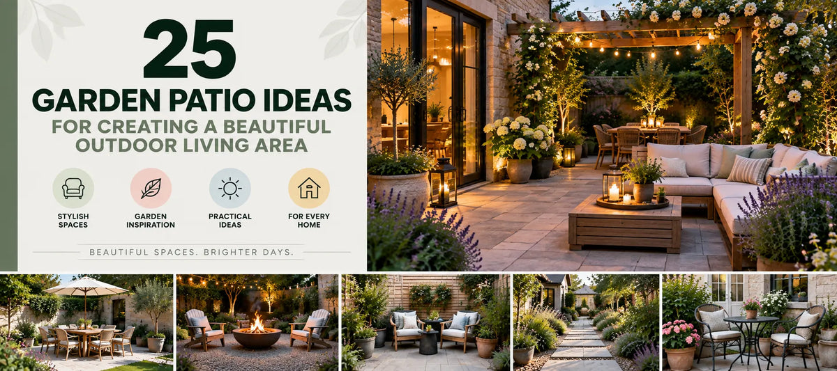 25 Garden Patio Ideas for Creating a Beautiful Outdoor Living Area