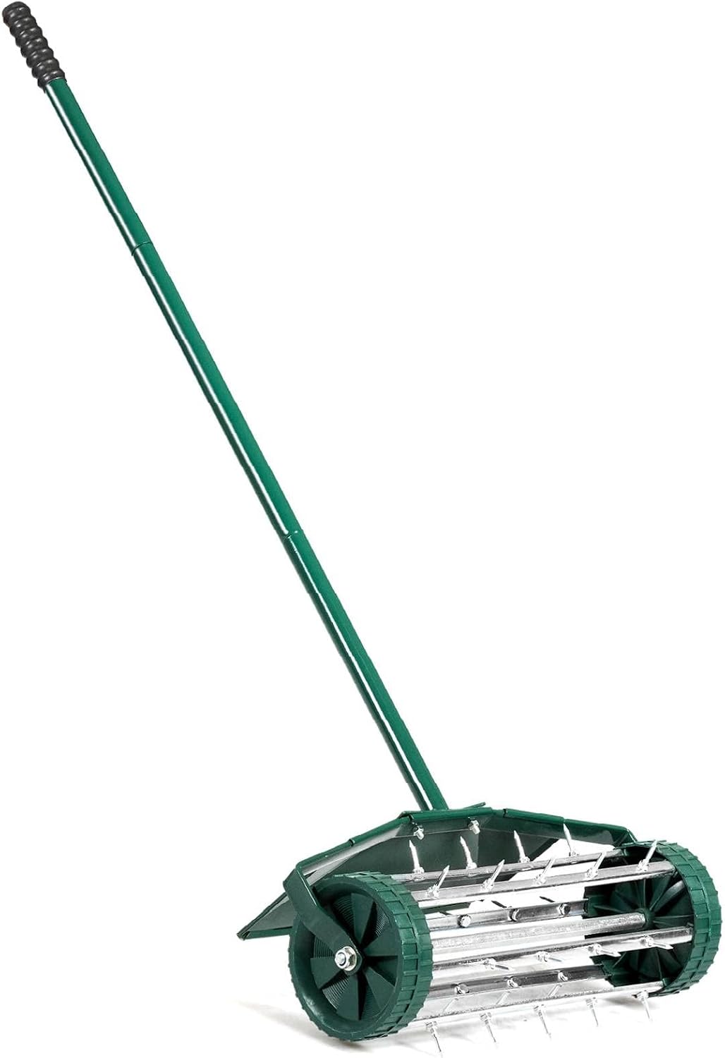 Happytools Rolling Lawn Aerator, 50" Handle