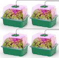 MIXC Seed Starter Kit with Grow Light, 4-Pack