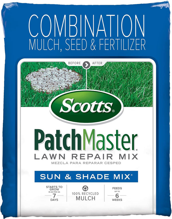 Scotts PatchMaster Lawn Repair Mix, Sun+Shade