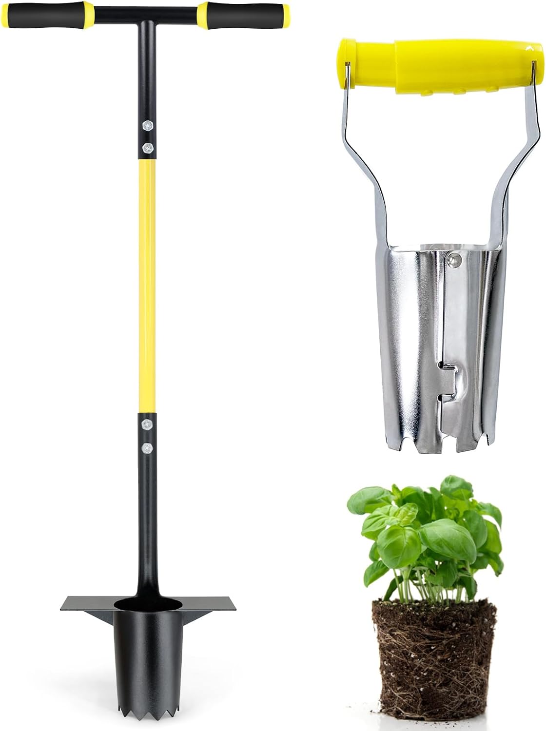 Jardineer Bulb Planter Tool, Long Handle