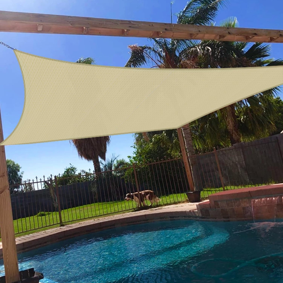 Windscreen4less Rectangle Sun Shade Sail, 16' x 20'