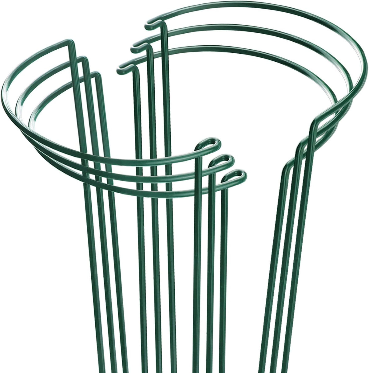 HiGift Metal Peony Cages & Plant Support Rings, 6-Pack