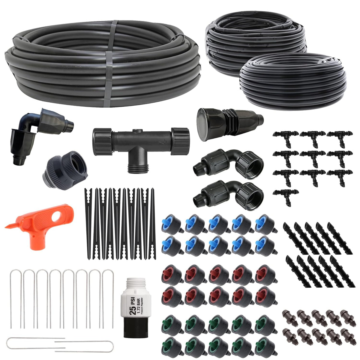 Drip Irrigation Kit for Vegetable Gardens, Basic Watering System