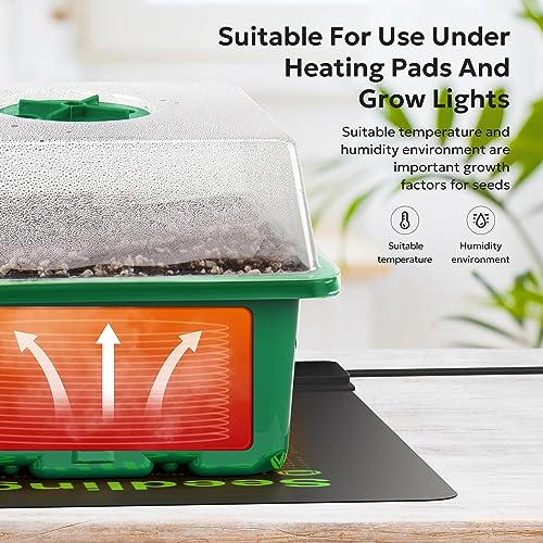 Seed starting trays with humidity domes