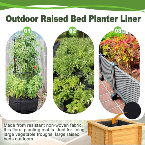 2 Pack Raised Garden Bed Liner