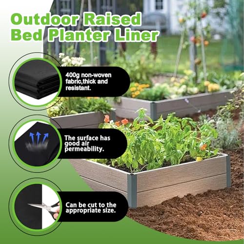 2 Pack Raised Garden Bed Liner