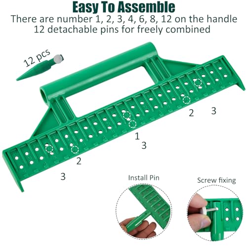 Seed Dibber, Multifunctional Seed Spacer Tool