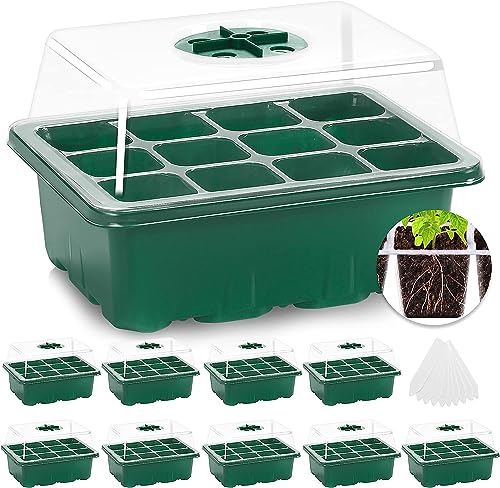 Seed starting trays with humidity domes