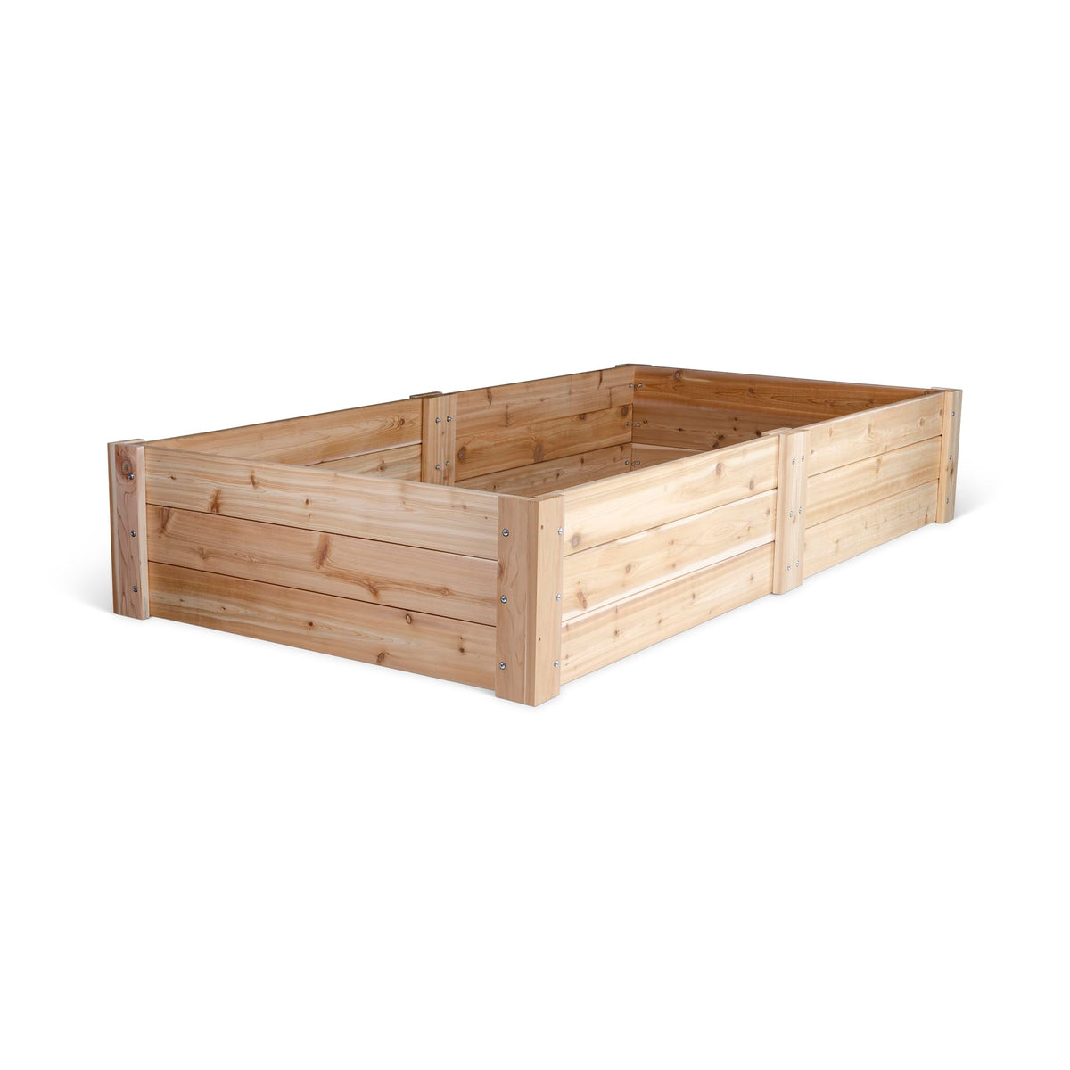 Premium Cedar Raised Garden Bed - 1" Thick Wood (4' x 4' x 11" H)