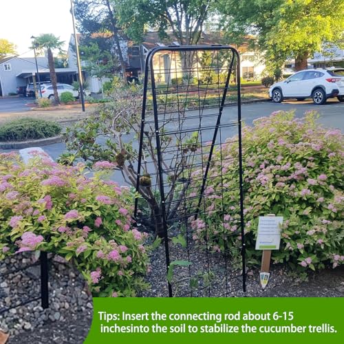 Heavy Duty 50"x17" Adjustable A-Frame Trellis for Climbing Plants
