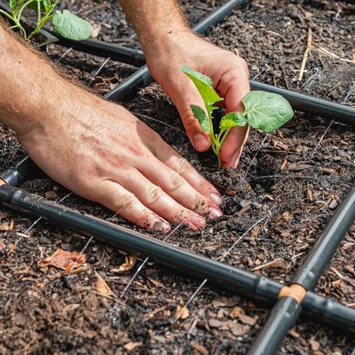Garden Grid 4x8 | Irrigation System for Garden Bed Watering | Pre-Assembled