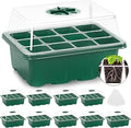 Seed starting trays with humidity domes