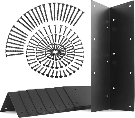 Set of 8 Raised Garden Bed Corner Brackets with Screws for 20"-24" Bed