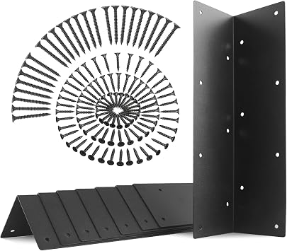 Set of 8 Raised Garden Bed Corner Brackets with Screws for 20"-24" Bed