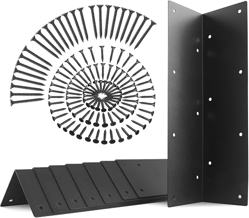 Set of 8 Raised Garden Bed Corner Brackets with Screws for 20"-24" Bed