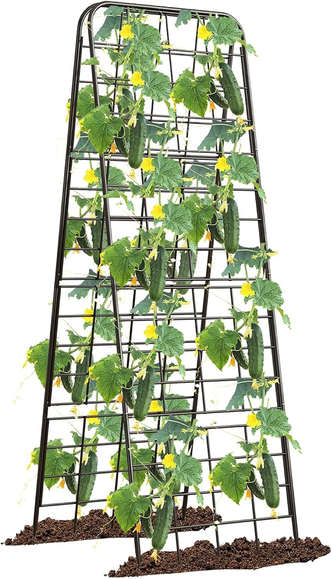 Heavy Duty 50"x17" Adjustable A-Frame Trellis for Climbing Plants