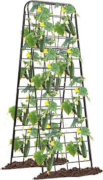 Heavy Duty 50"x17" Adjustable A-Frame Trellis for Climbing Plants