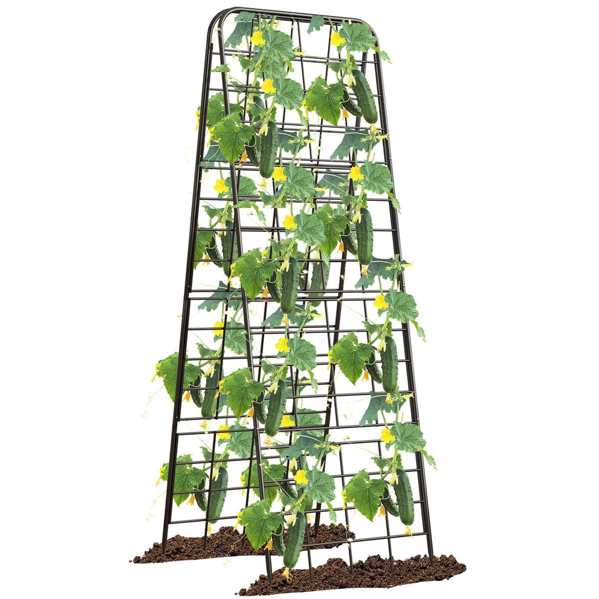 Heavy Duty 50"x17" Adjustable A-Frame Trellis for Climbing Plants