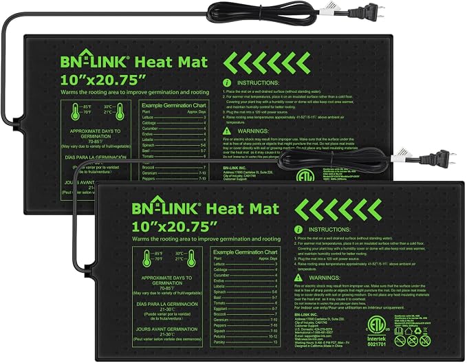 Seedling heat mats