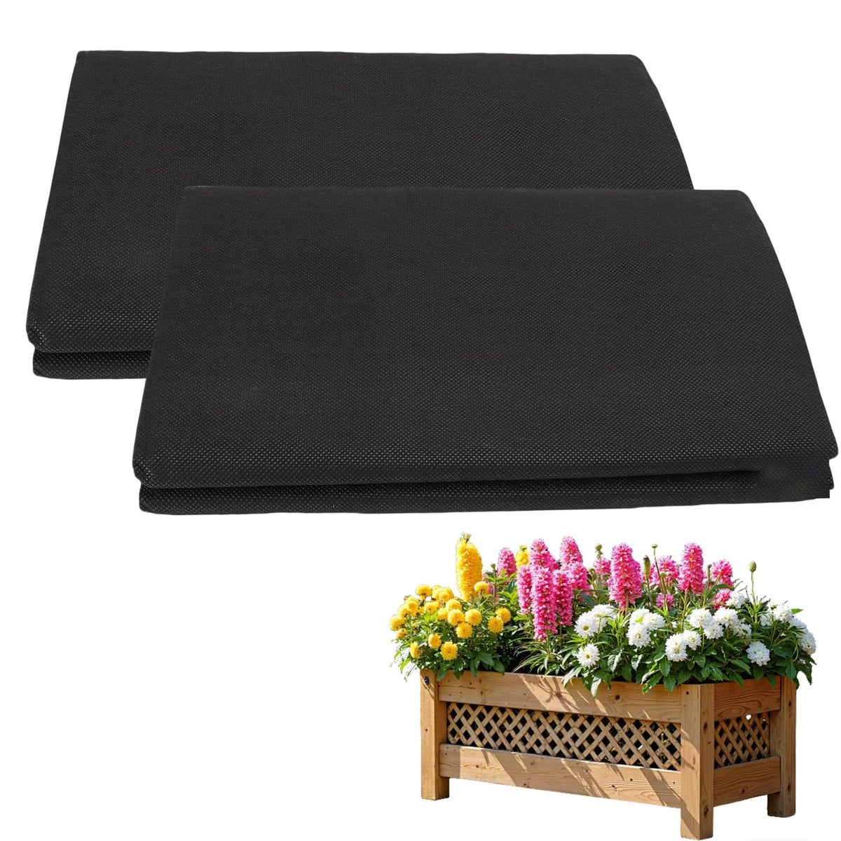 2 Pack Raised Garden Bed Liner