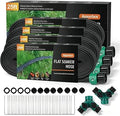 Flat Soaker Hose 25 ft 4-Pack with Splitter