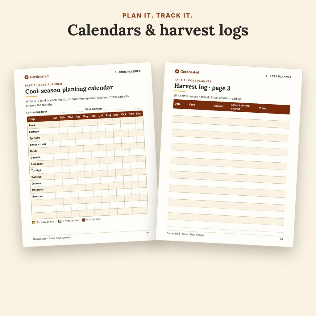 Vegetable Garden Master System: Printable Planner